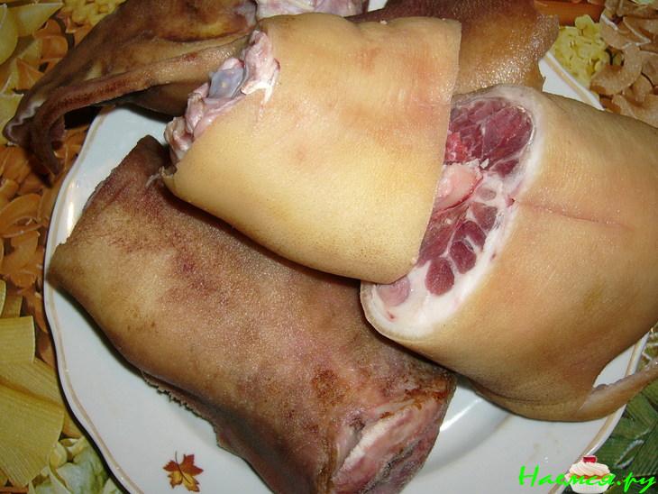 Холодец с горчицей