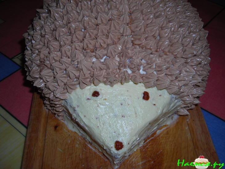 Торт бисквитный "Ёжик"