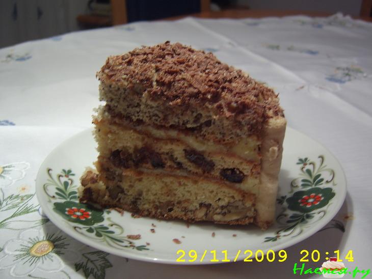 Торт Новогодний с изюмом, орехами и маком