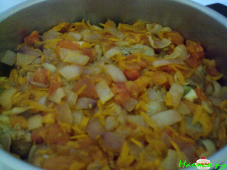 Свинина с рисом и овощами, типа плов