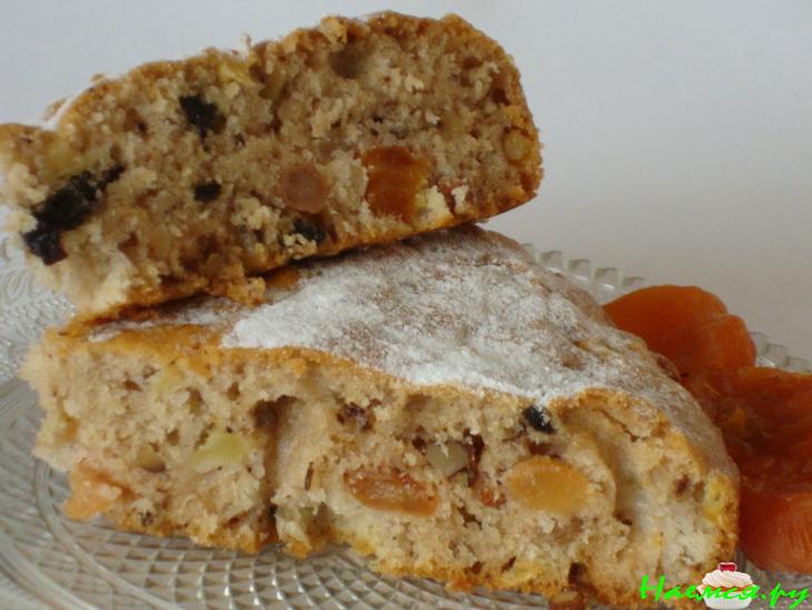 Постный пирог с сухофруктами - дубль 2 Постный пирог с сухофруктами - дубль 2
