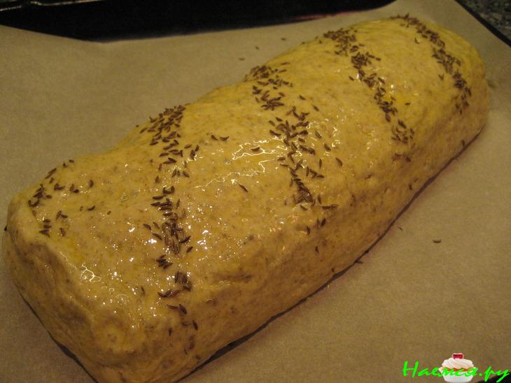 Мраморный ржаной хлеб