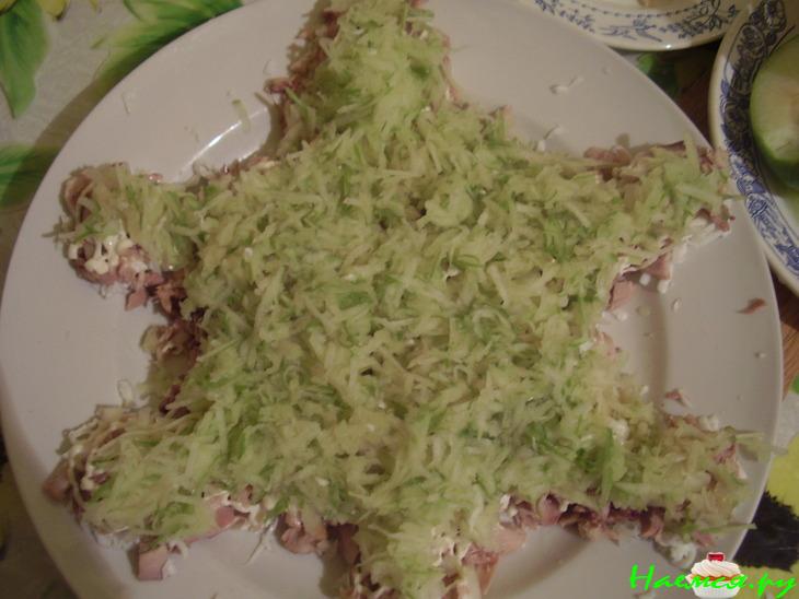 Салат с окорочком "Черепаха"