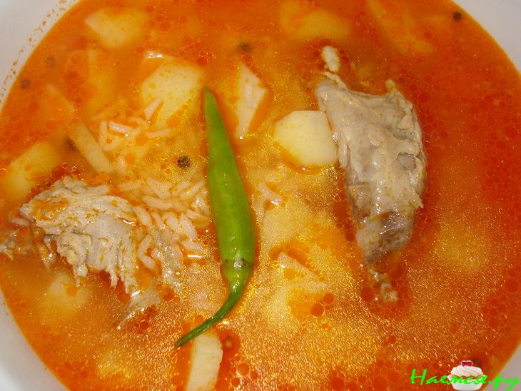 Острый чесночный супчик /вариант/