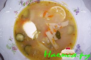 Рассольник "Не выливать же бульон" Рассольник "Не выливать же бульон"