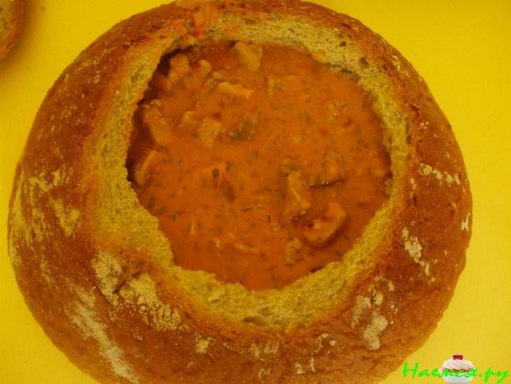 "Гуляш" со сливками и томатом