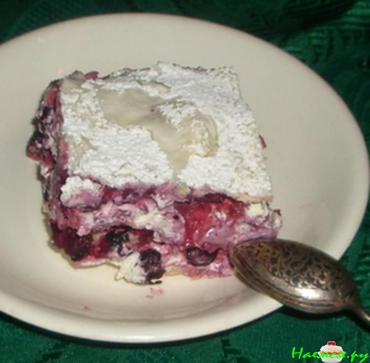 Мильфёй с черникой