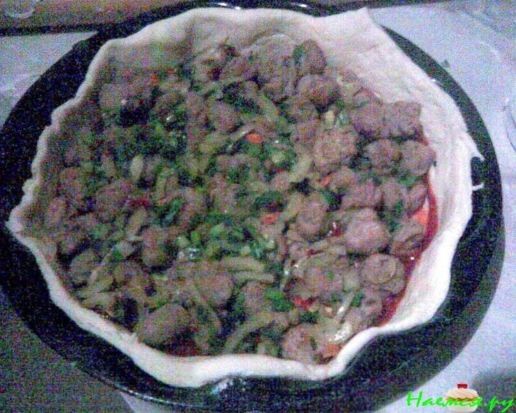 Пицца-пирог для постящихся и вегетарианцев Пицца-пирог для постящихся и вегетарианцев