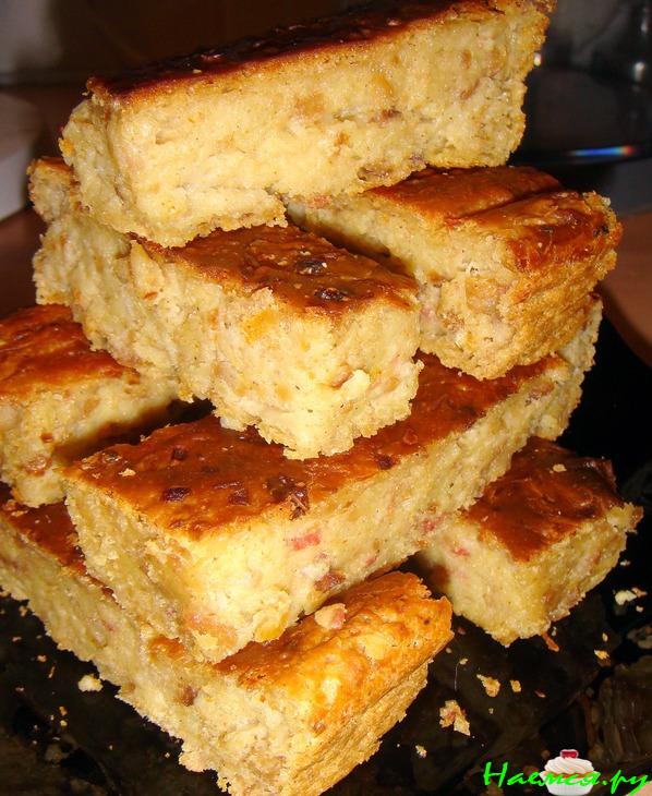 Поленница с картошкой и шкварками