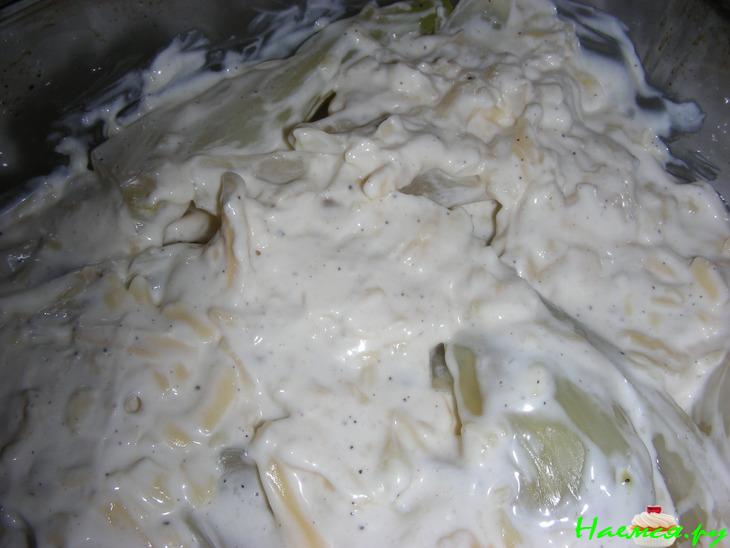 Гратен из фенхеля и лука в орехово-сливочном соусе Гратен из фенхеля и лука в орехово-сливочном соусе