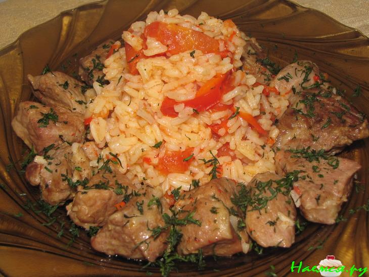 Свинина с рисом по-сербски