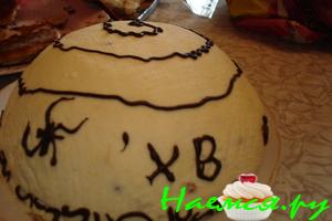 Пасха творожная с ванилью, изюмом и цукатами