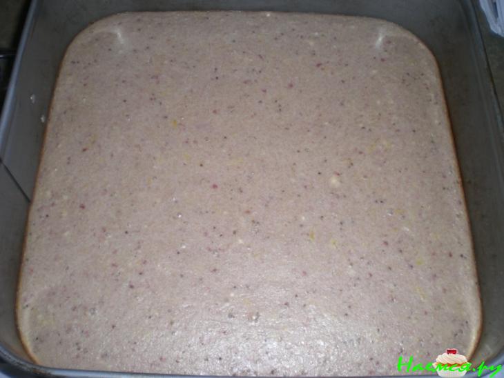 Очень клубнично-творожный торт 