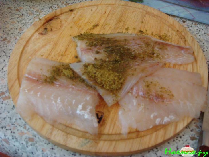 Рыба в фольге с кабачком