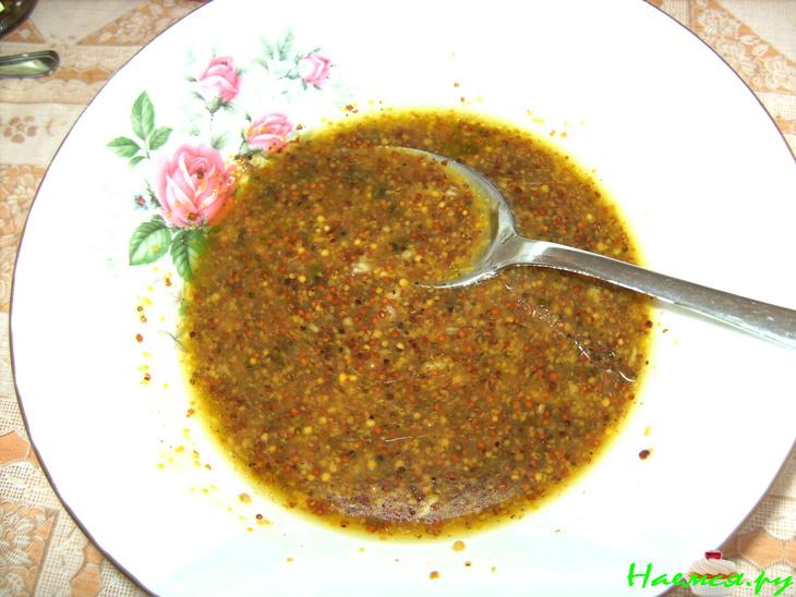 Салат макароны с рукколой
