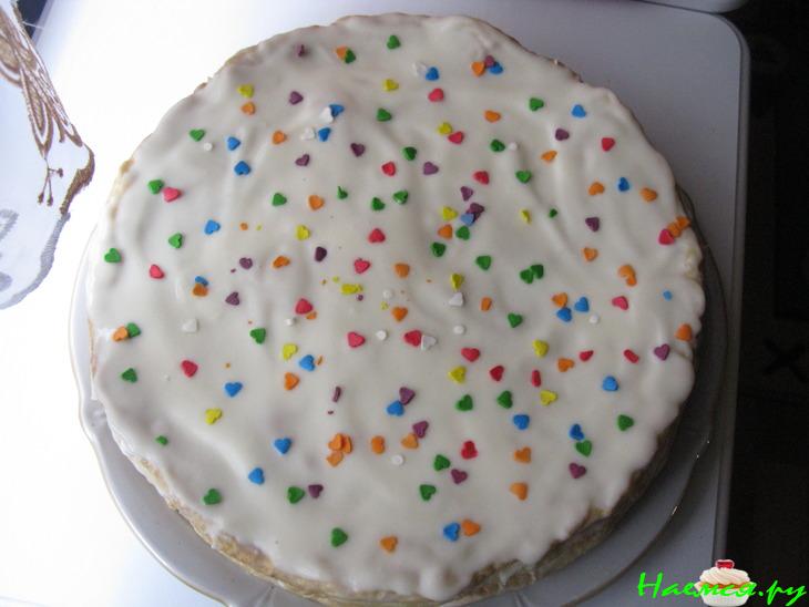 Торт 'Яблочный аромат', коржи на пиве