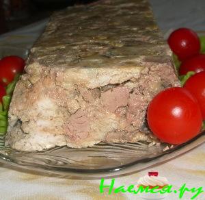 Террин с гусиной печенью