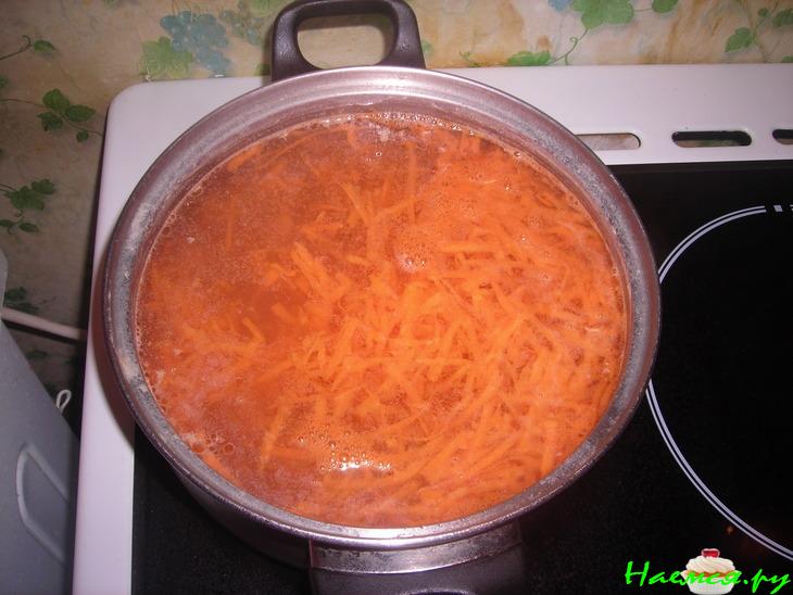 Супчик из фасольки быстрый