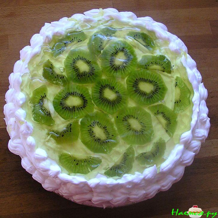 Торт воздушный с киви