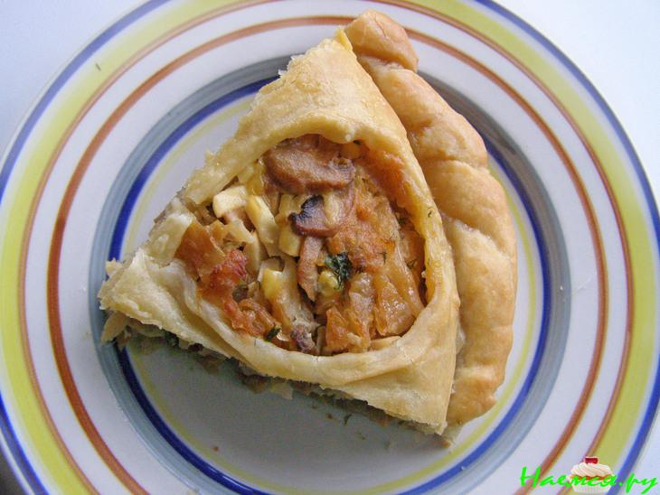 Пирог с капустой из престного теста Пирог с капустой из престного теста