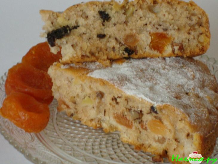 Постный пирог с сухофруктами - дубль 2 Постный пирог с сухофруктами - дубль 2