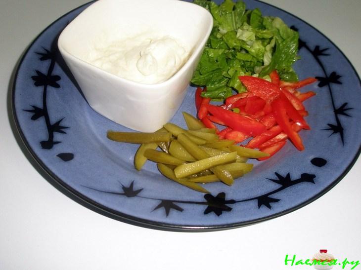 Шаурма с куриноыми грудками домашняя