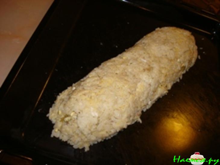 Рулет рисово-сырный