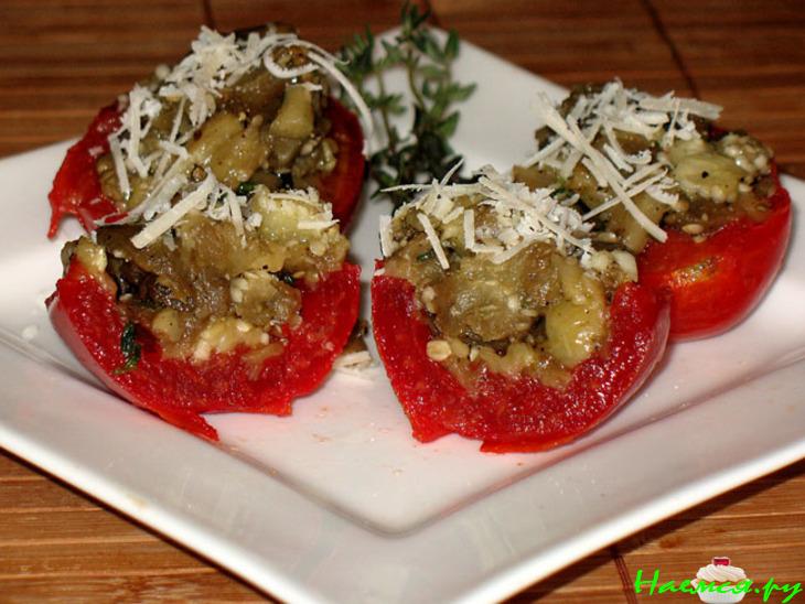 Помидоры с баклажановой начинкой Помидоры с баклажановой начинкой