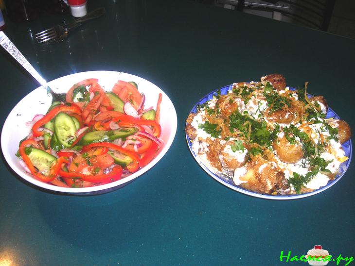 Картофель в сметане