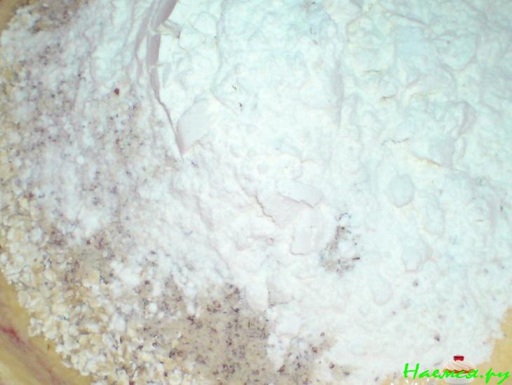 Творожно-ревеневый пирог