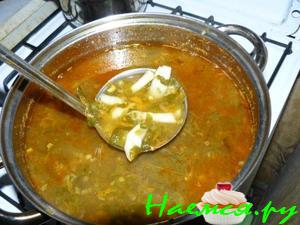 Постный овощной лёгкий супчик со щавелем по-вегетериански