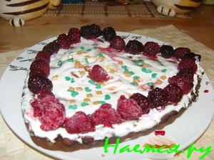 Творожно-ягодный десерт