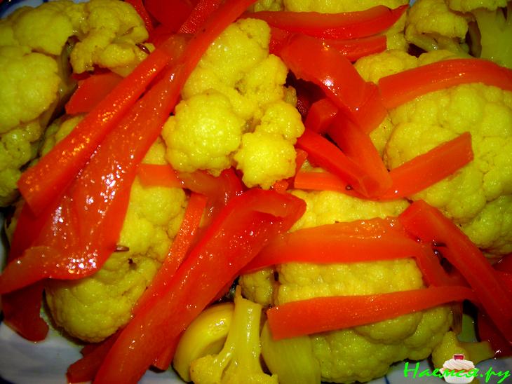 Закуска из цветной капусты в маринаде Закуска из цветной капусты в маринаде