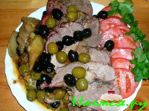 Баранина, фаршированная сулугуни