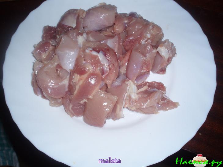 Курица с фасолями