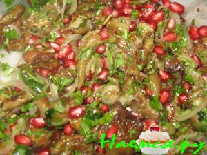 Баклажаны с гранатом