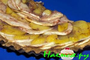 Яблочно-персиковый пирог