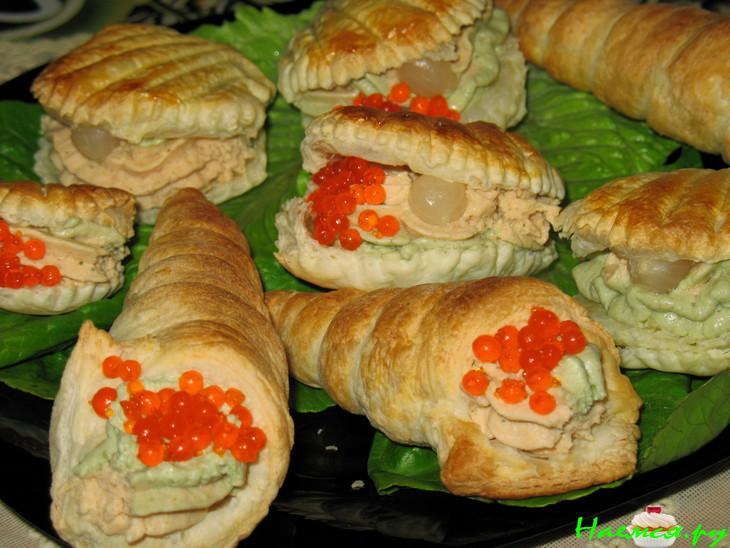 Паста для тарталеток из копченой рыбы и авокадо