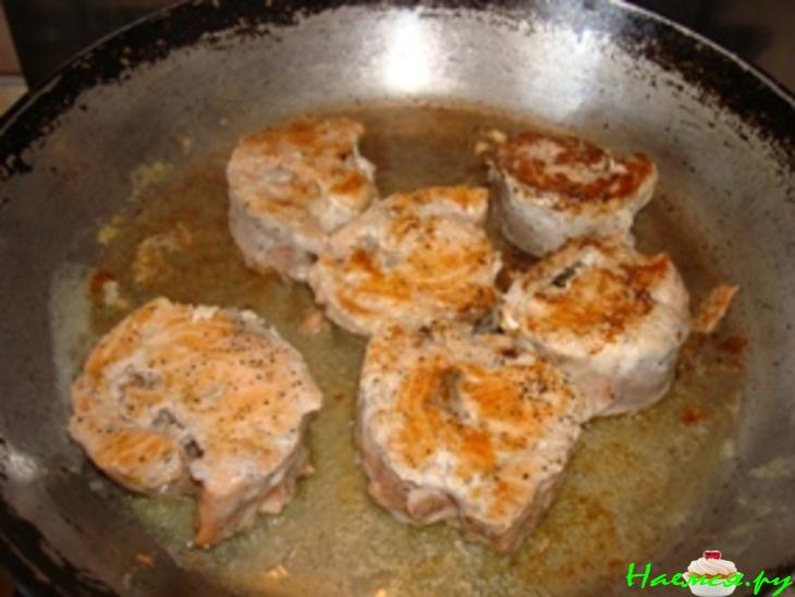 Рыба (филе) в сырном суфле 