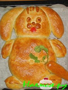 Пирог "Зайка с морковкий" с разной начинкой