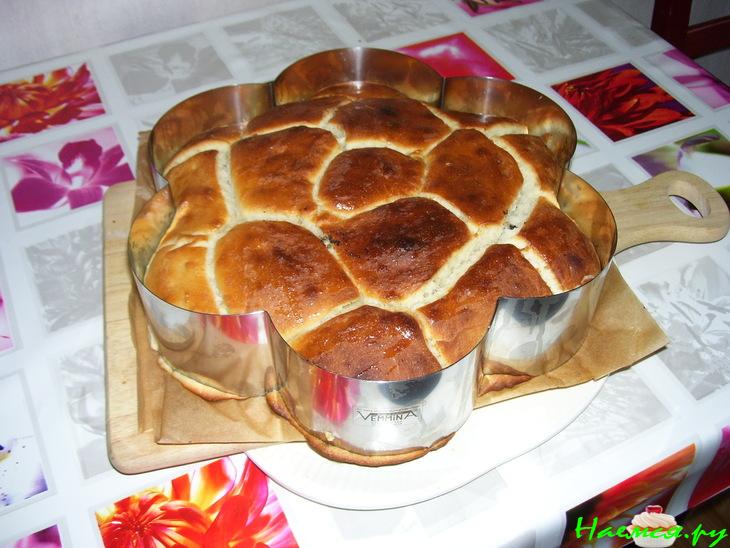 Пирог из дрожжевых булочек Пирог из дрожжевых булочек