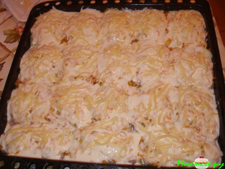 Котлетки запеченные с овощами