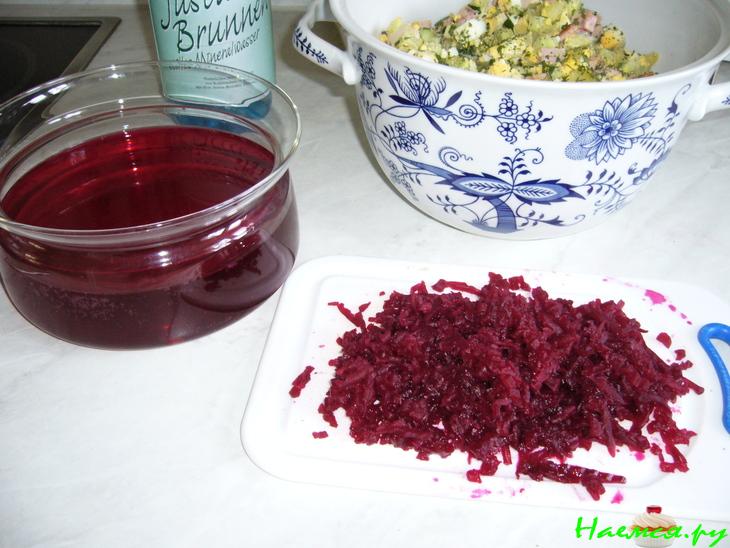 Свекольник с маринованной свеклой