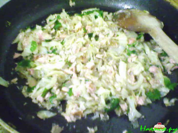 Пирог с капустой и рыбой Пирог с капустой и рыбой