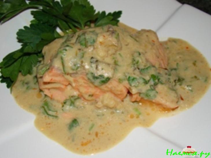 Форель в соусе 'Экспромт'