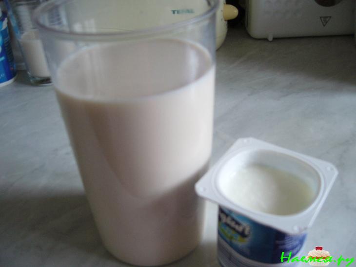 Топлёное молоко в термосе