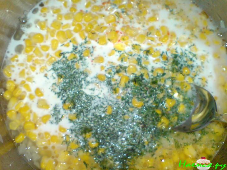 Суп-пюре из кукурузы