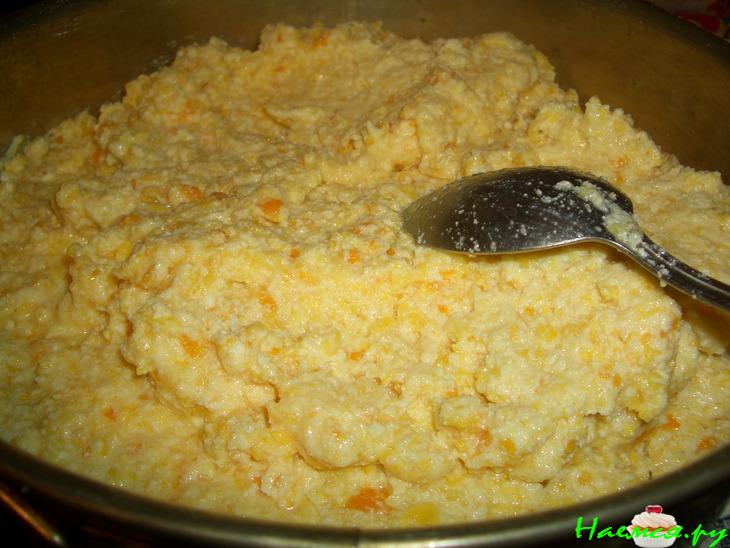 Пирог творожный с апельсином