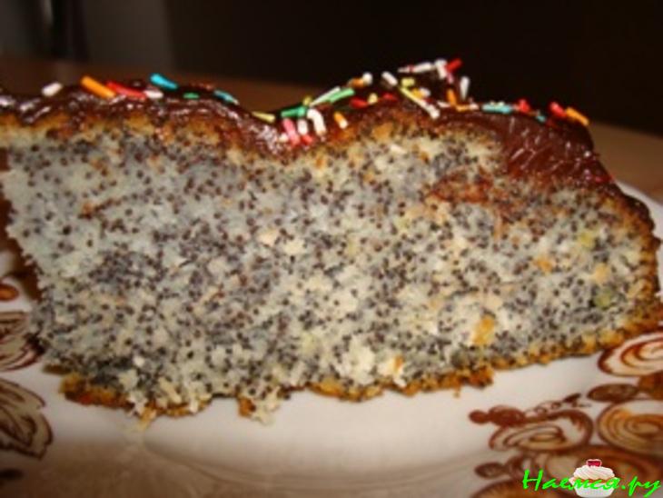 Простой маковый тортик