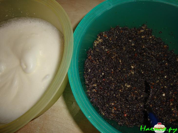 Маково-ореховый пирог без муки